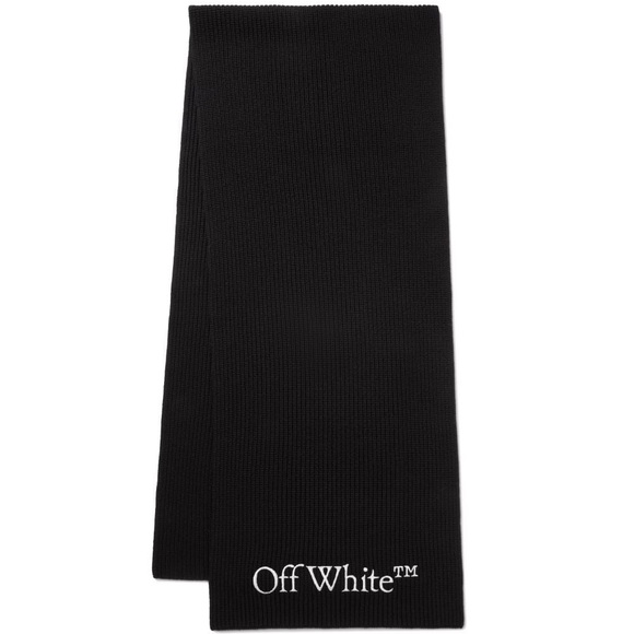OFF-WHITE Bookish Logo Knit Scarf - Picture 3 of 4